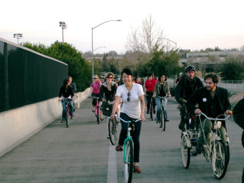 デービス市の自転車道