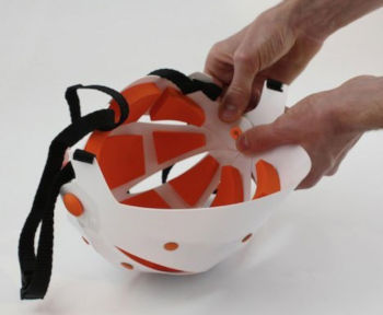 Flat-pack bike helmet