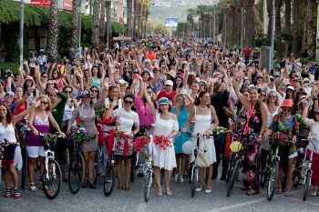 Fancy Women Bike Ride