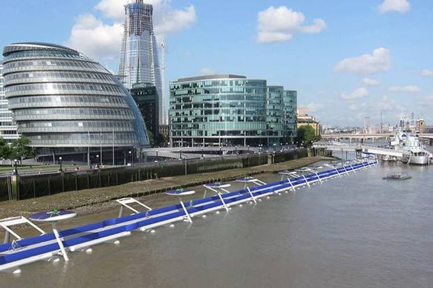 Floating cycle path