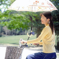 傘の固定装置
