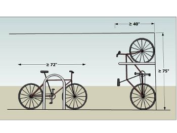 bicycle parking spaces