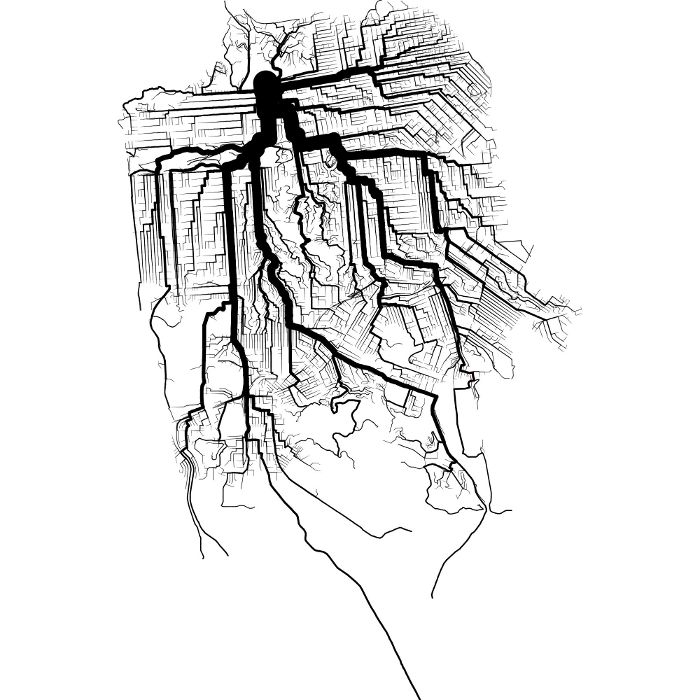 Shortest Path Tree of San Francisco Area for Bicycle Travel