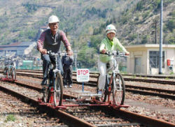 レール自転車試乗会