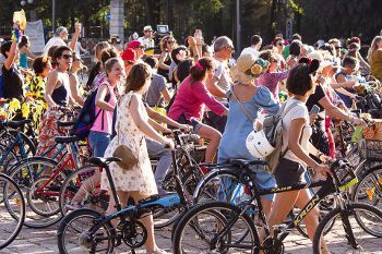 Fancy Women Bike Ride