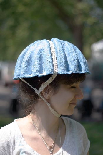 The Paper pulp moulded helmet