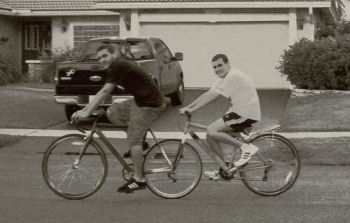 brilliantly simple tandem bike