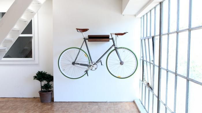 Wood Bicycle Rack