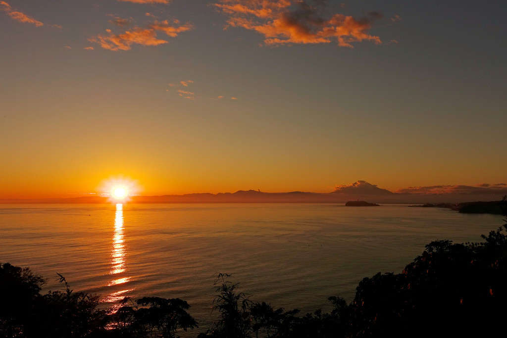 湘南で美しい夕日を見たければここがオススメ 自転車百景