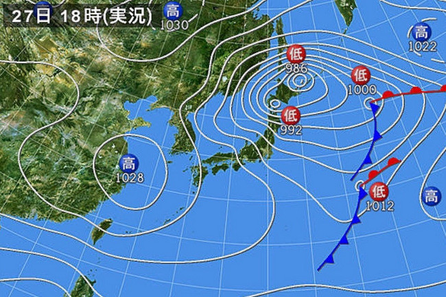 西高東低
