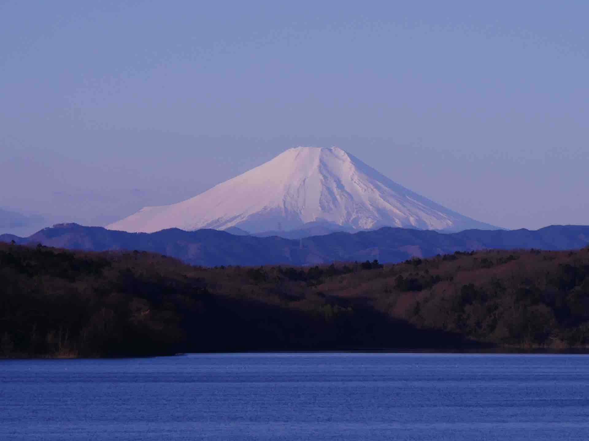 狭山湖と富士山 ちょこっと撮 メモ る