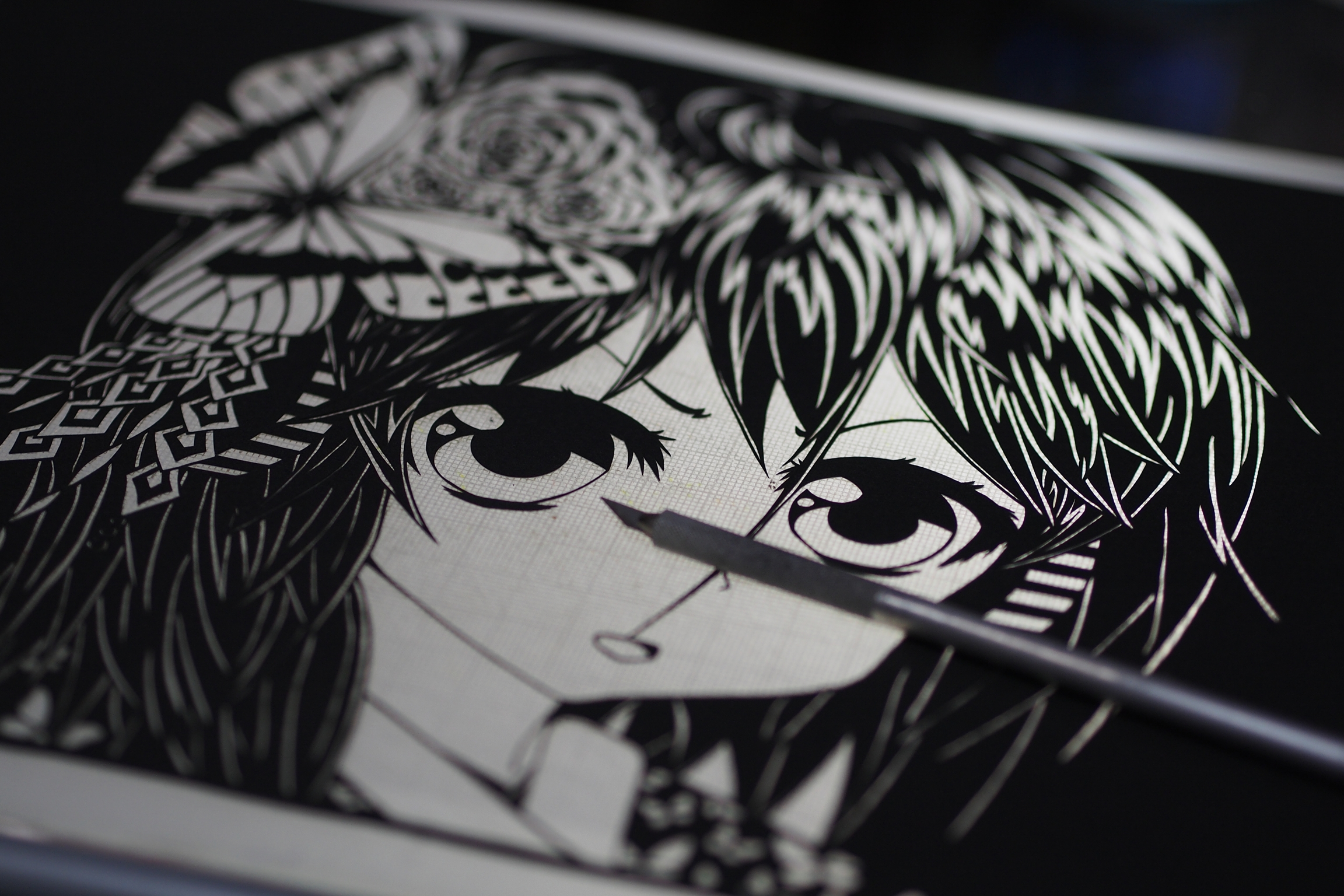新年切り絵 切り絵と写真と蝶々と 新年切り絵 切り絵と写真と蝶々と