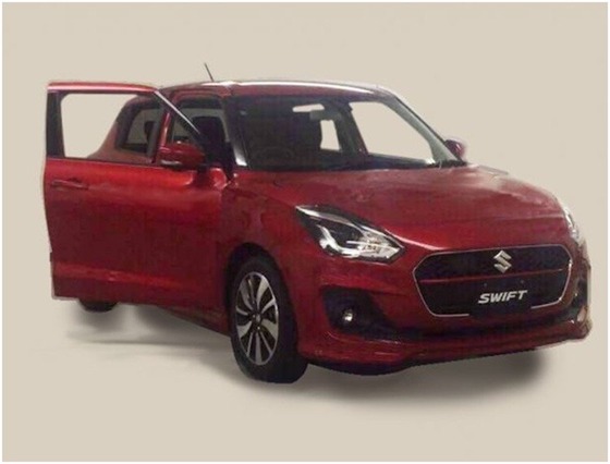モデルチェンジ後の新型スイフト画像