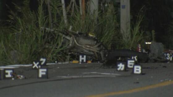 バイクと複数の車が絡む事故でバイクを運転してた男性が死亡、轢き逃げの可能性も←事故現場の画像で一気に流れが変わる