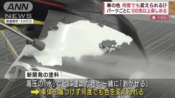【朗報】トヨタさん「剥げる塗料」を開発してしまうｗｗｗｗｗｗｗｗ