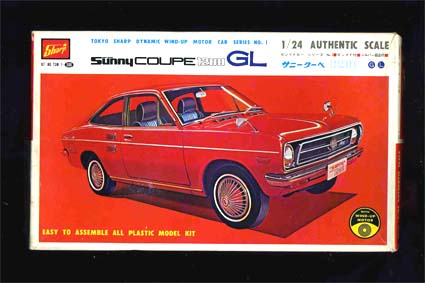 逸品 当時物 リモコンプラモ Deluxe 10gl サニークーペ 模型 プラモデル Luhacovice Cz