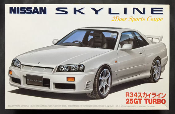 フジミ1 24日産r34スカイライン2ドアスポーツクーペ25gtターボ 1400円 ブログ 中古絶版模型堂