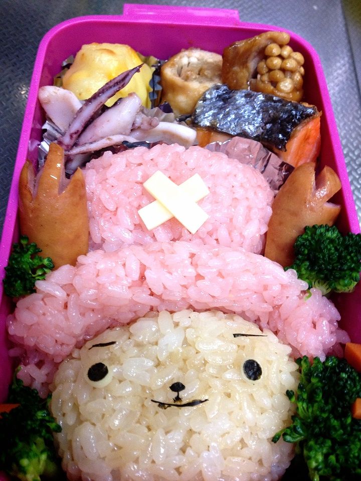 女子弁当 4 25 チョッパーキャラ弁 鶴流家麺 Tsuru Way Homemade Noodle