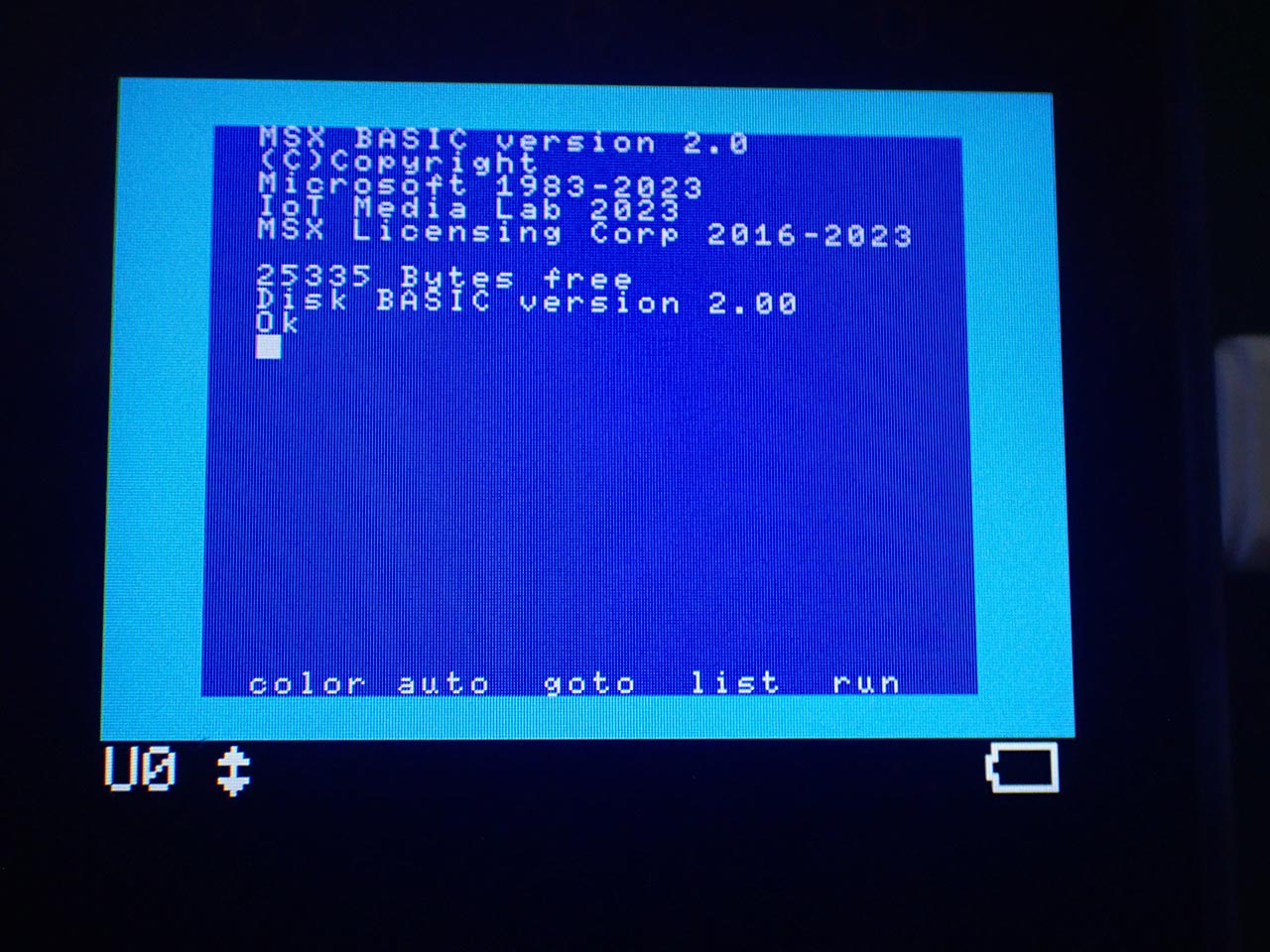 Msx Basic Colors ★つれづれ出張所♪ : Msx0が届いたので早速いじってみましたが、やらかしました(汗)