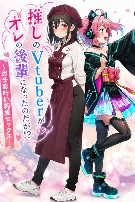 Vtuber「中の人」との恋。パティシエの主人公が、元推し似の彼女と結ばれる背徳純愛