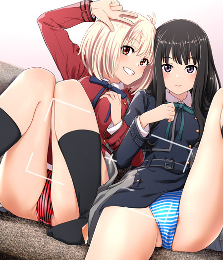 【リコリコ】ヒロインたちのエッチなイラストですよ