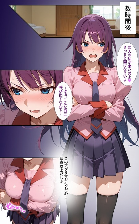 【化物語】スマホに見知らぬアプリ…タップしたら現役JKが降臨！「1週間使い放題」の肉便器彼女を徹底的に犯し尽くす