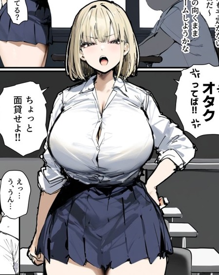 ストレスを抱えるギャルたちとオタク男のユニークな日常