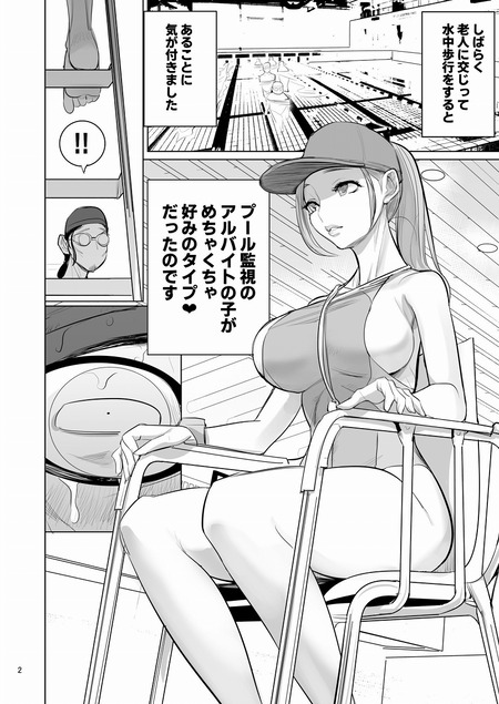 限界同人作家、体力作りのプールで理想の「神恵体」に出会う