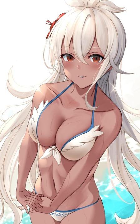 【グラブル】白髪、褐色肌なジ・オーダー・グランデのイラスト