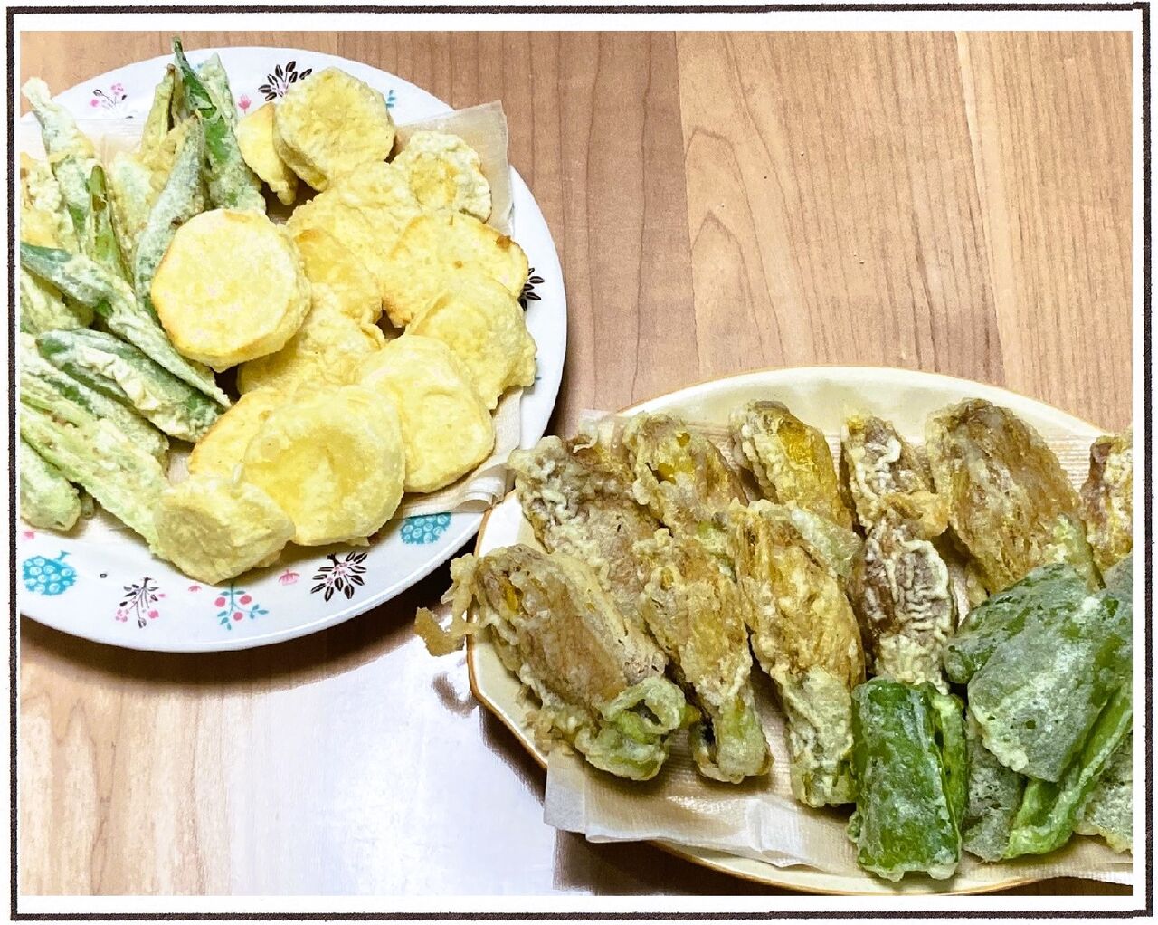 まるでプリンセスドレス 花オクラを味わう いろんな場所に住んでます