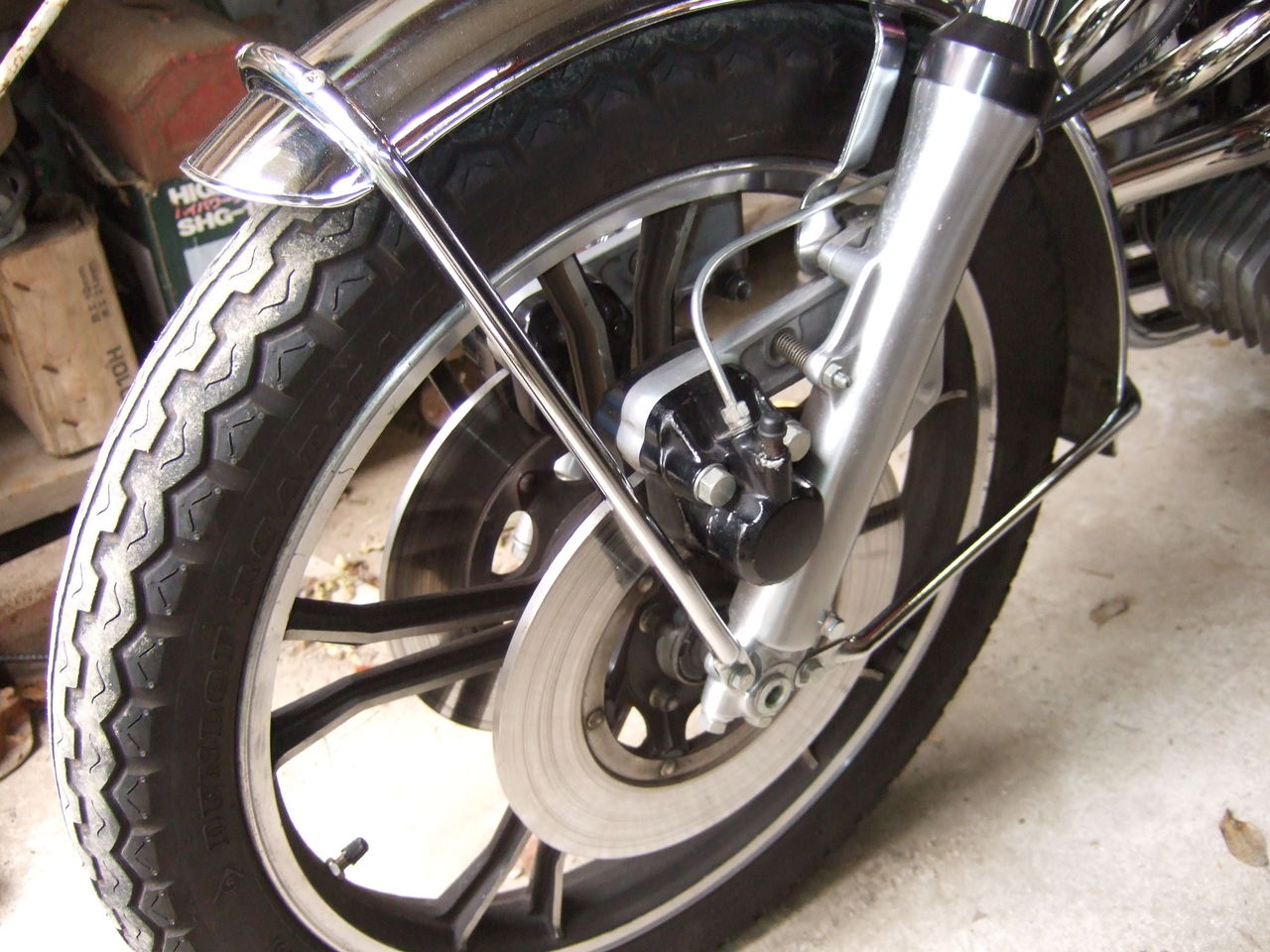 CB400Fフロントブレーキ＆ハーネス