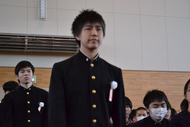 卒業式 北海道北見北斗高校ラグビー部