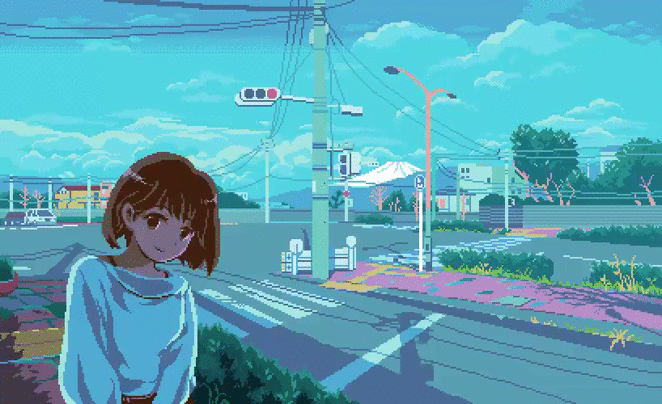 待ち合わせ - ドット絵 pixelart (1)