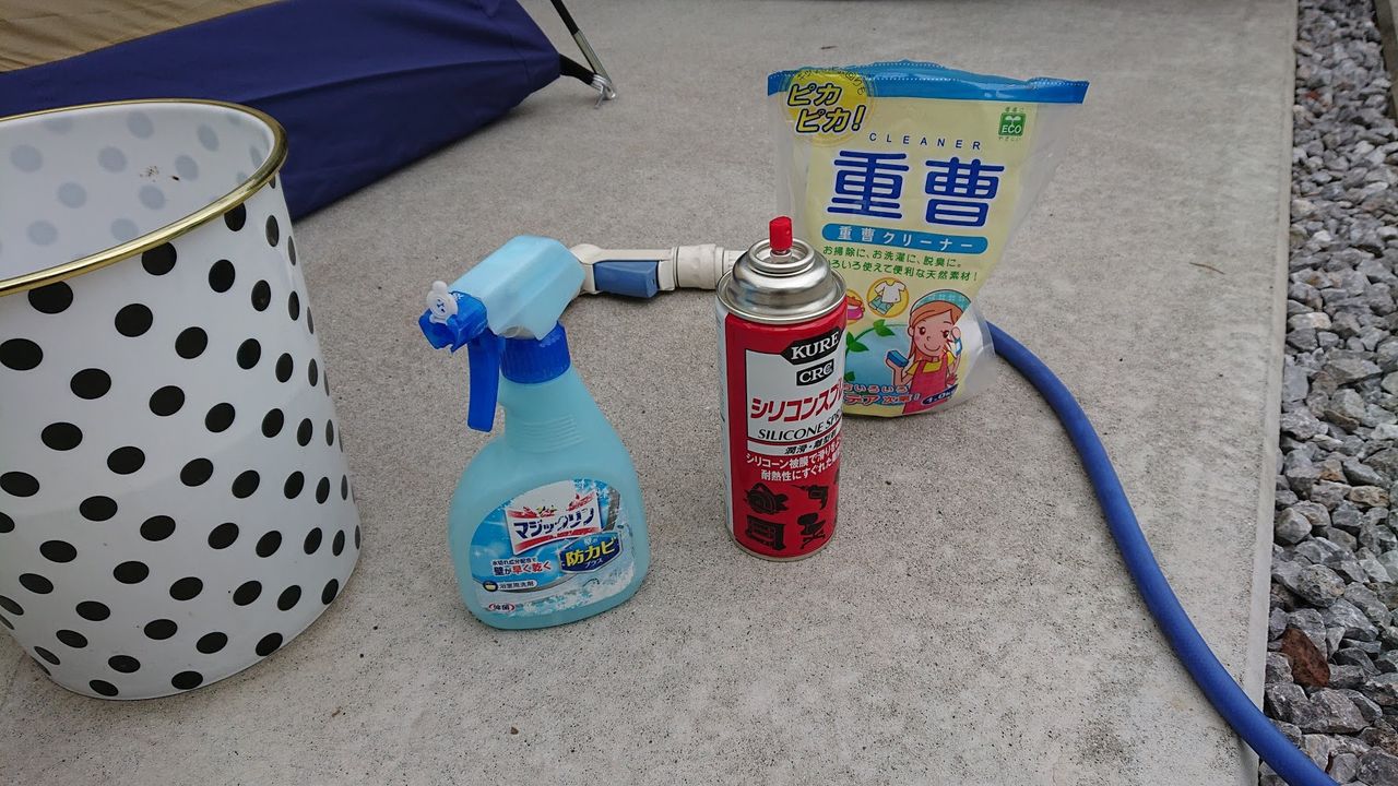 キャプスタのドームテントを張って確認 Camp Swamp