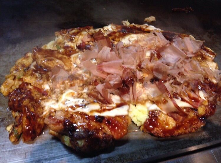 ふわっふわのお好み焼きとネギ焼きのダブルで Gourmet Life