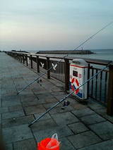 2007/5/9 余市河口漁港で投げ釣り