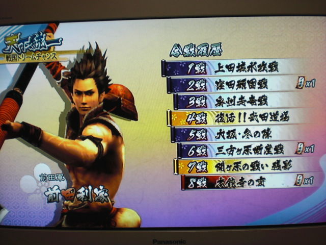 戦国basara3宴 天下統一モードをクリア かん帳