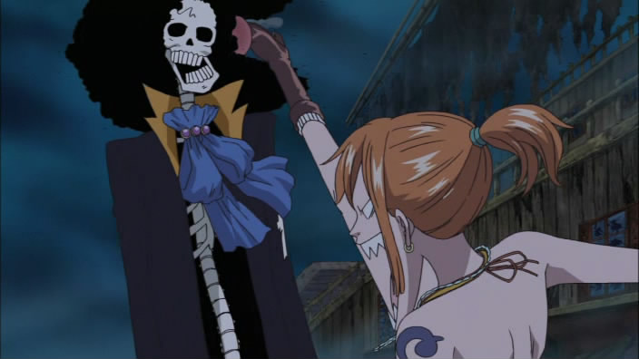 アニメワンピース 第337話 魔の海突入 霧に浮かぶ謎のガイコツ ひとつなぎの大秘宝を求めて