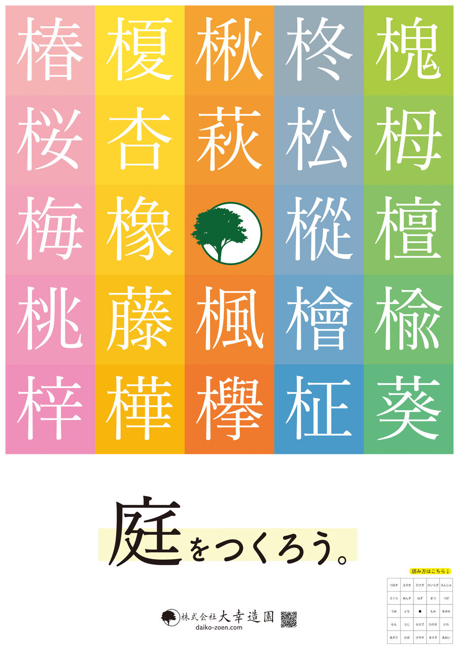 植物の漢字読めるかな 庭園日誌