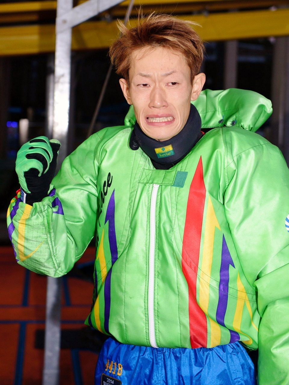 上着◆生地番号：K01　青海波（白金） 競艇 茅原悠紀 SG 2016 グランプリ ジャンパー 新 モデル