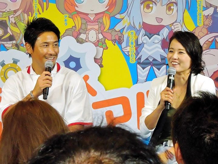 ｓｇ開催中のまるがめボートに魔裟斗が来場 ｆ休み中の平高奈菜とトークショー 新吾捕物帳 三番勝負番外編