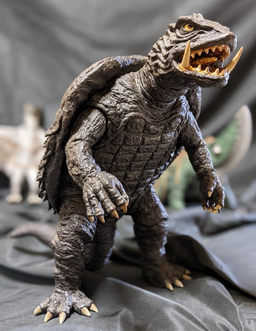 昭和ガメラ＆ギロン＆宇宙ギャオス（ロケット）ソフビフィギュア3体