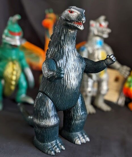 ブルマァク復刻　ゴジラ　ソフビ BULLMARK(ブルマァク) ゴジラ 復刻版 東宝版権 BANDAI 1992 東宝怪獣
