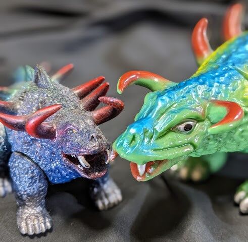 マグネドン（ブルマァク復刻・ポピーキングザウルス）ソフビ2体セット