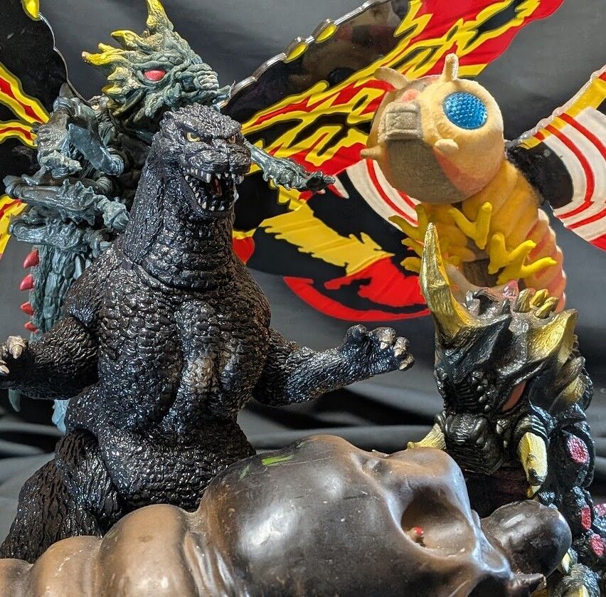 平成シリーズ「ゴジラvsモスラ」（バンダイ）ソフビフィギュア6体