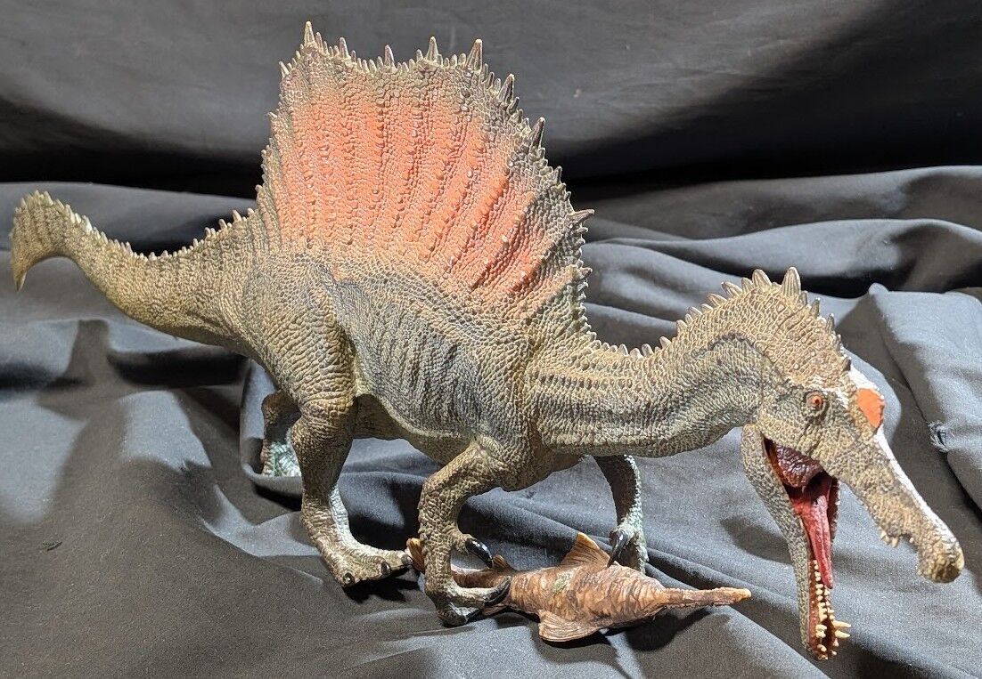 スピノサウルス（PNSO）PVCフィギュア 古代魚付 : 恐竜怪獣大進撃