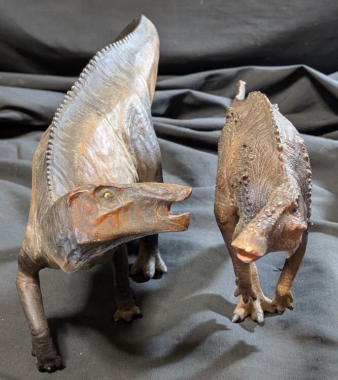 ハドロサウルス類（ＰＮＳＯ）ソフビフィギュア２体セット ハドロサウルス類（PNSO）ソフビフィギュア2体セット : 恐竜怪獣