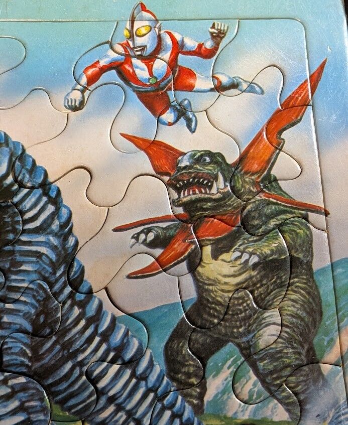パズル【当時物】ウルトラマン・仮面ライダー2組セット : 恐竜怪獣大 