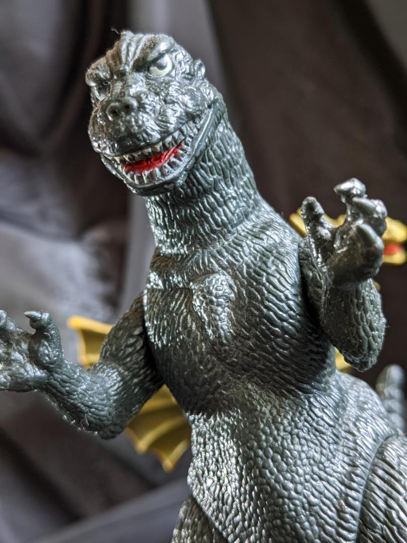 バンダイ ゴジラ フィギュア 1984年製☆円谷英二 円谷プロ 怪獣ソフビ