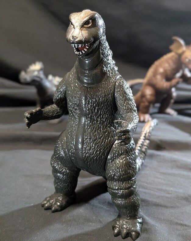 昭和ゴジラ＆アンギラス＆バラゴン（ヤマカツ）ソフビフィギュア3体